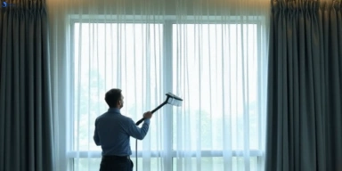 Commercial curtain steam cleaning service springfield-lakes hotels offices