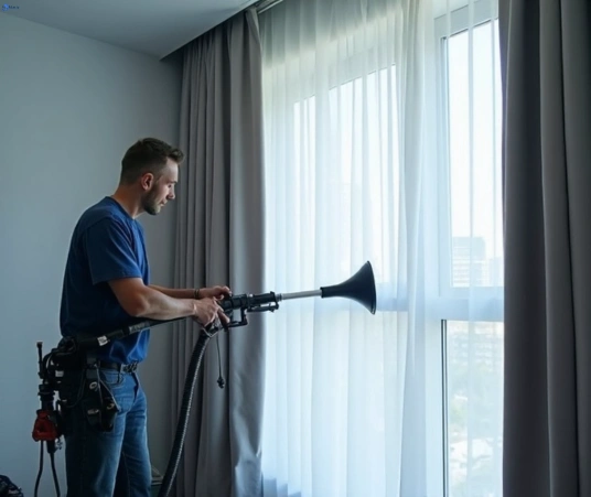 Professional curtain steam cleaning process equipment Matty Curtain Cleaning springfield-lakes