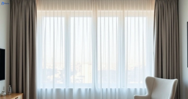 Freshly steam cleaned curtains in springfield-lakes QLD
